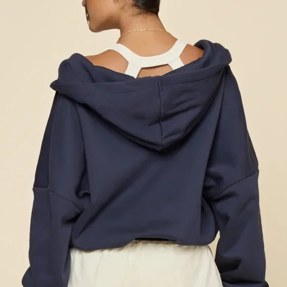 POPFLEX Zip Cloud Hoodie Academic Navy - L/XL - Gently Used - Picture 3 of 6